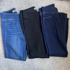 3 pairs for price of one! Old Navy Rockstar Super Skinny Jeggings, Mid-rise